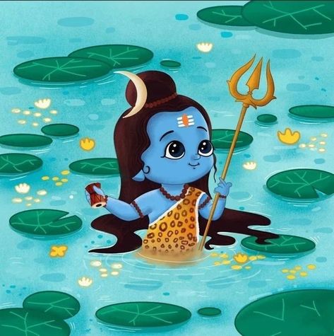 Mahadev Cartoon Wallpaper, Little Shiva, Mahadev Painting, Lord Shiva Hd Wallpaper, Lord Ganesha Paintings, Shiva Wallpaper, Lord Shiva Hd Images, Hinduism Art, Vedic Art