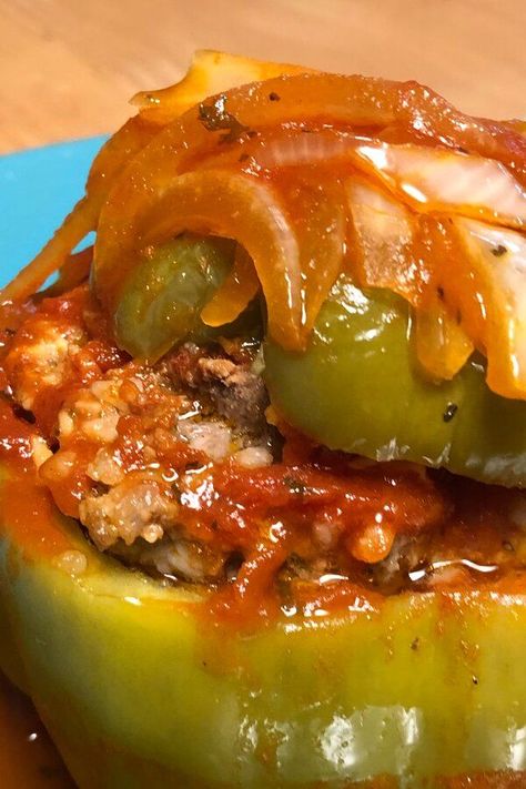 Beef and Rice Stuffed Bell Peppers | "I made this today for lunch and it was a BIG hit." #dinnerideas #dinnerrecipes #familydinnerideas #supper #supperideas Stuffed Bell Peppers Taste Of Home, Stuffed Peppers With Stuffing, Damn Delicious Stuffed Peppers, Stuffed Bell Peppers Instant Rice, Stuffed Bell Peppers With Sauce, Saucy Stuffed Bell Peppers, Southern Style Stuffed Bell Peppers, Minute Rice Stuffed Bell Peppers, Stuffed Bell Peppers Ground Beef And Rice Skillet