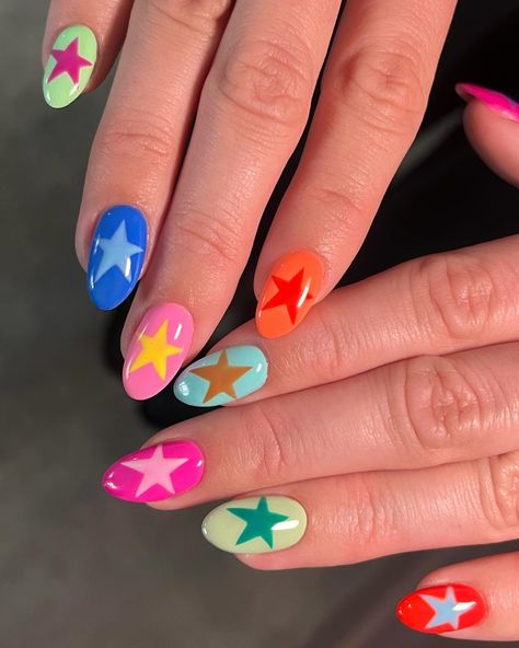 Top 100 Summer Nail Designs 2024 - NailGet Colorful Nail Inspiration, Neon Tips, Creative Nail Art, Summer Nail Designs, Cute Simple Nails, Vibrant Nails, Bright Nails, Nails Only, Trendy Nail Art