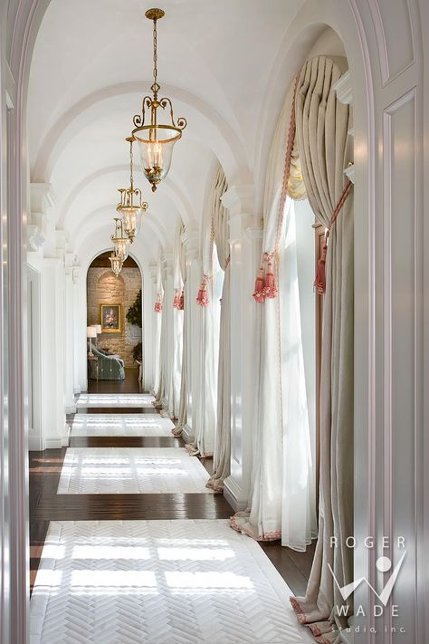 Arched Hallway, French Seaside, Architectural Photos, Adobe Homes, Columns (home), Clearwater Beach Florida, Photography Interior Design, Adobe House, Photography Interior