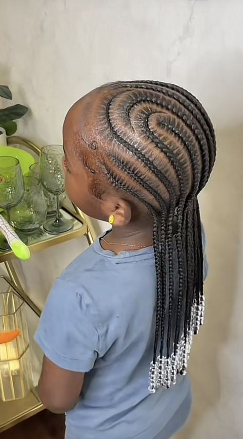 Straight Up Hairstyles For Kids, Kid Straight Back Braids, Kids Alicia Keys Braids, Alicia Keys Braids On Kids, Kid Stitch Braid Styles, Kids Stitch Braids Hairstyles, Toddler Straight Back Braids, Kid Stitch Braids, Simple Kids Braided Hairstyles