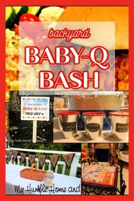 Baby Bbq Shower Ideas Backyard Parties, Baby B Que Shower Ideas, Baby Q Food Ideas, Baby Q Ideas, Baby Q Party, Baby Barbeque Shower Ideas, Barbecue Baby Shower Ideas, Baby Bbq Shower Ideas, Babyque Shower Ideas Decorations