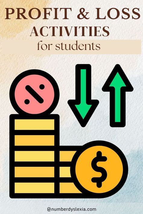 Here is we explore the innovative activities that can be incorporated into the profit and loss lesson plan to encourage them to learn, understand, and even manage finances in a creative manner. rofit and loss activities are an important tool for helping students develop practical skills and knowledge that can benefit them in many areas of life. #profitandloss#learning #profitandlossactivities #activitiesforstudents. you can also odwnload the PDF version the link is given below as: Learning About Money, Manage Finances, Free Math Resources, Profit And Loss, Activities For Students, Student Numbers, Managing Finances, Free Math, About Money