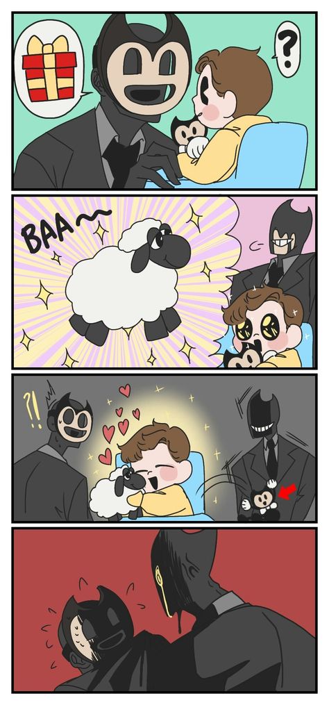 Bendy And Henry, Bendy X Henry, Batdr Bendy, Bendy Comics, We Bare Bears Human, Monster Prom, Ink Machine, Undertale Cute, Inside Job