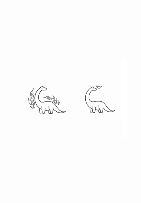 Dinosaur Line Tattoo, Fine Line Dinosaur Tattoo, Minimalist Dinosaur Tattoo, Dino Tattoo Cute, Brontosaurus Tattoo, Brachiosaurus Tattoo, Tiny Dinosaur Tattoo, Dino Tattoos, Greece Tattoo