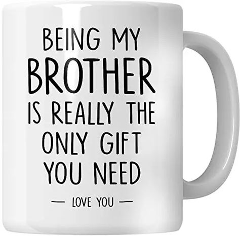 Presents For Brother, Funny Brother Birthday, Funny Brother Birthday Cards, Birthday Gift For Brother, Gifts For Brothers, Brother Mug, Brother Birthday Card, Brother Birthday Gift, Brother Humor