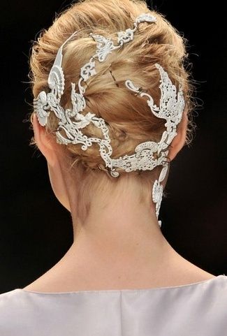 Bridal Hairstyles Wedding Updos Catwalk Hair, Diy Wedding Hair, White Veil, Wedding Updos, Bridal Hair Inspiration, Hairstyles Wedding, The Beauty Department, Wedding Hair Inspiration, Bridal Hairstyles