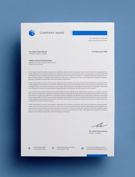 Letterhead Template Vector EPS, AI and PSD - Download Company Paper Design, Simple Letter Head Design, Letterhead Ideas, Letter Paper Design, Doctor Letterhead Design, Professional Letter Head Design, Medical Letterhead Design, Medical Letterhead, Letterhead Design Inspiration