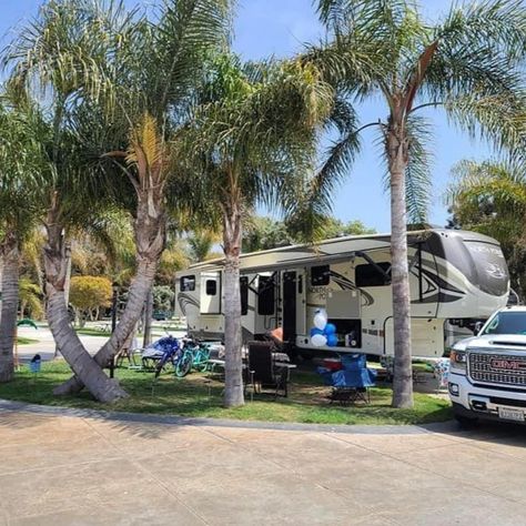 Sunshine and good times at Ventura Beach RV Resort. ☀️ Nothing beats camping by the beach! 805.643.9137 Beach Overlanding, Car Camping At The Beach, Tent Camping Beds Beach, Beach Rv Camping, Beach Trailer, Jeep Beach, Ventura Beach, California Beach Camping, Rv Resort