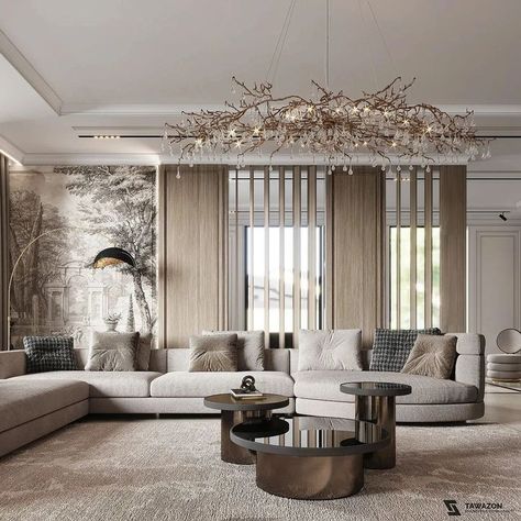 Neoclassic Living Room, Dreamy Living Room, Art Deco Style Interior, Architectural Design Studio, Bright Living Room, Rustic Home Design, Lounge Design, Classic Interior, A Living Room