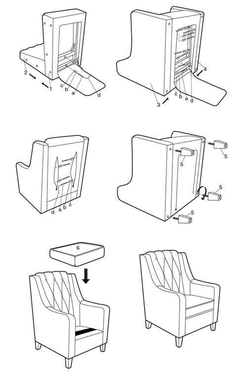 Instruction Manual Illustration, Inside Illustration, Manual Design, Information Design, Instruction Manual, Design Styles, Chair Design, Simple Designs, Sketch