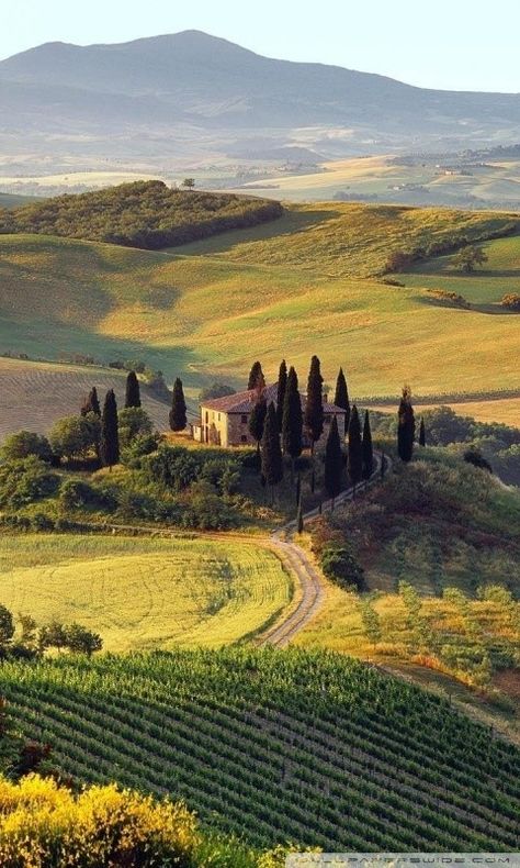 Tuscany Landscape, Italian Countryside, Italy Aesthetic, Alam Yang Indah, Nature Aesthetic, Pretty Places, Travel Aesthetic, Phone Wallpapers, Dream Vacations