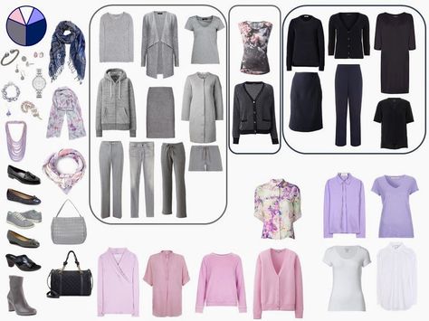 The Vivienne Files: Starting From Scratch Step 16: Evaluating and Balancing our Neutrals Lilac Capsule Wardrobe, Neutral Blouses, Project 333, The Vivienne Files, Vivienne Files, Core Wardrobe, Navy Accents, Capsule Wardrobe Work, Black Wardrobe