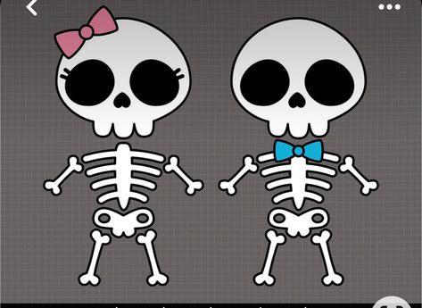 Free Skeleton Svg Files For Cricut, Cute Skeleton Drawing Easy, Skeleton Cut Out, Pregnant Cartoon, Boy Clipart, Skeleton Girl, Halloween Party Printables, 1st Birthday Pictures, Cute Skull