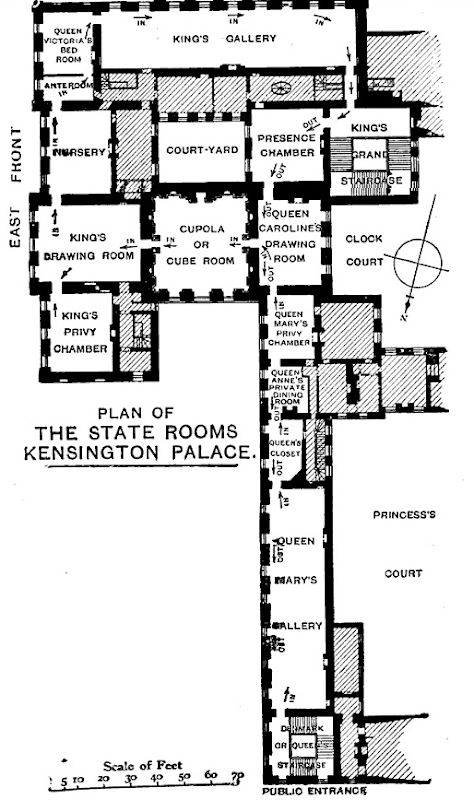 image Royal Palace Floor Plans, Kensington Palace Interior, Buckingham Palace Floor Plan, Kensington Palace Apartments, Manor Floor Plan, Kensington Palace Gardens, Heavy Is The Crown, Vintage Floor Plans, Castle Floor Plan