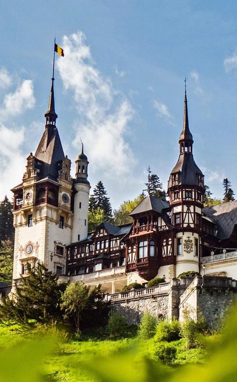 Romania Castles, Castle Romania, Colomares Castle, Peles Castle, Draculas Castle Romania, Polish Castles Poland, Dream Landscape, Peles Castle Romania, Castles Interior