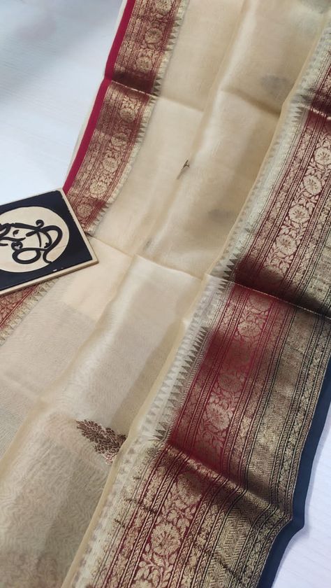 Pure Benaras kora handloom zari sarees Fancy Sarees With Price, Knot Embroidery, Sarees Banarasi, Embroidery Sarees, Pure Chiffon Sarees, Tussar Silk Sarees, Kora Silk Sarees, Bridal Sarees South Indian, French Knot Embroidery