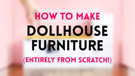 Simplystella Miniatures: How to Make DOLLHOUSE FURNITURE from SCRATCH: Tips... Miniature Tutorials 1:12, Diy Barbie Furniture How To Make, Make Dollhouse Furniture, Miniature Woodworking, Dollhouse Furniture Plans, Doll Furniture Tutorial, Barbie Furniture Tutorial, Woodland Fairies, Dollhouse Furniture Tutorials