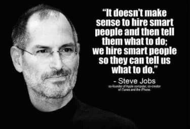 Word. Give me guidance, not micromanagement. Steve Jobs Quotes, Job Quotes, Life Quotes Love, Leadership Quotes, Work Quotes, Smart People, People Quotes, Steve Jobs, Martin Luther