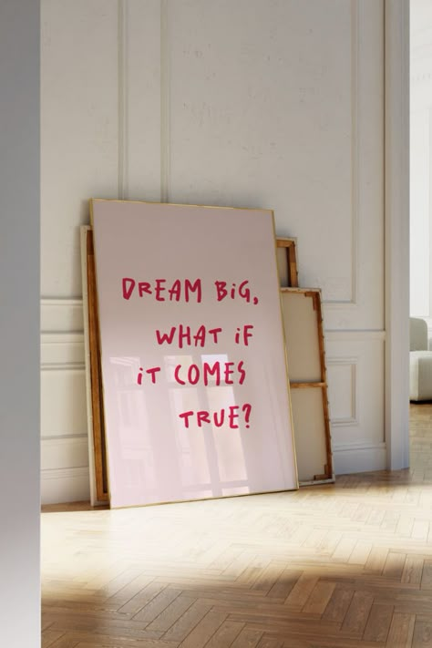 🌈 Our "Dream Big" poster is a daily reminder to chase your dreams, take risks, and embrace the unknown. With its uplifting message, and vibrant colors that energize your space this digital wall poster is the perfect addition to your personal space, inspiring you to reach for the stars.🌈 Dream Big Poster, Inspirational Quote Art, Motivational Wall Decor, Digital Download Artwork, Aspirational Poster, Believe in Yourself, Positive Affirmation Print, Goal Setting Art, Self-Improvement Decor Mindfulness Art, Motivational Wall Decor, Coastal Cowgirl, Dream Big