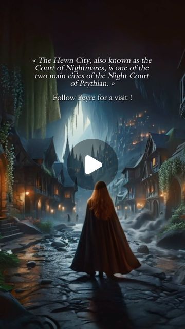 𝑩𝒐𝒐𝒌𝒊𝒔𝒉 𝑫𝒓𝒆𝒂𝒎𝒍𝒂𝒏𝒅 on Instagram: "Follow Feyre to find out Hewn City, also known as the Court of Nightmares…  #acotar #acotarfanart #aiart #aiartwork #aireels #acowar #acofas #acomaf #sarahjmaas #sarahjmaasbooks #bookstagram #bookaddict #booklover #courtofnightmares #nightcourt #rhysand #feyre #feyrearcheron" Nightmare Court Acotar, Court If Nightmares, Feyre Hewn City, A Court Of Nightmares Scene, The Hewn City Acotar, Acotar Court Of Nightmares, Hewn City Acotar, Feyre And Rhysand Court Of Nightmares, Court Of Nightmares Scene