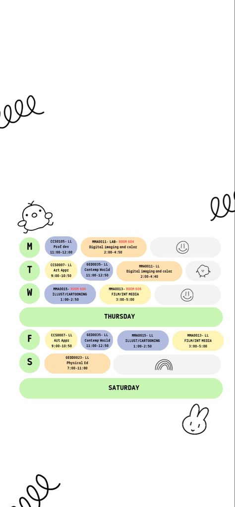 doodle, class schedule, wallpaper, cute idea Preschool Schedule Template, Schedule Aesthetic Wallpaper, Aesthetic Class Schedule Wallpaper, Aesthetic Wallpaper Doodle, Class Schedule Aesthetic, Schedule Wallpaper Template, Class Schedule Template Lockscreen, Class Schedule Template Aesthetic, Class Schedule Wallpaper