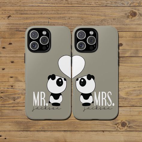 Mr and Mrs Matching Tough Cases, Newlywed Couple Phone Cases, iPhone 16 pro Samsung Google Pixel, Wedding Anniversary Gift, Cute Bear Couple Couple Phone Covers Design, Matching Phone Cases For Couples, Cute Bear Couple, Couple Phone Cases, Couple Minimalist, Bear Couple, Matching Phone Cases, Couples Phone Cases, Phone Cover Design