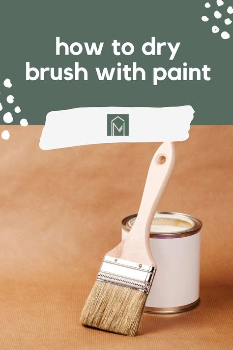 Add a distressed and worn look to your woodworking project with dry brushing. This painting technique gives the wood a rustic and coastal vibe with minimal effort. With easy step-by-step instructions and a video tutorial, you'll learn how to dry brush paint on wood. This quick and easy project is perfect for beginners. How To Dry Brush Furniture, Dry Brushing Before And After Paint, Dry Brushing Furniture Paint Techniques, Drybrush Technique Painting, Dry Brush Technique Paintings, Dry Brush Painting Technique Furniture, Suede Paint Technique, Dry Brushing Technique Paint, How To Dry Brush Paint