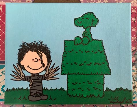 Halloween Canvas Paintings, 3d Paper Art, Snoopy Images, Cartoon Painting, Art Journal Therapy, Halloween Painting, Canvas Painting Designs, Halloween Cartoons, Acrylic Canvas