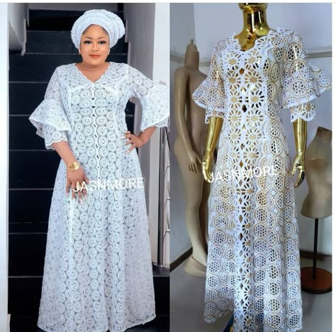 Dry Lace Kaftan Styles Nigerian, Dry Lace Styles Nigerian Women, Voile Lace Styles Nigerian, Dry Lace Gown Styles Nigerian For Ladies, White Dry Lace Gown Styles Nigerian, White Lace Dress Outfit Classy, White Lace Gown Styles Aso Ebi, Dry Lace Styles Nigerian, White Lace Styles In Nigeria