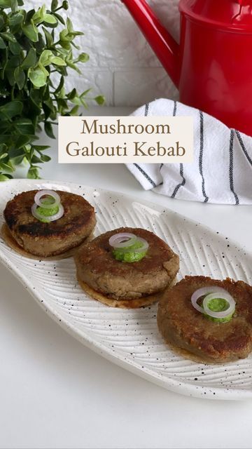 Mushroom Party Snacks, Mushroom Galouti Kabab, Mushroom Kebab, Mushroom Starters, Mushroom Recipes Indian, Mushroom Appetizers, Ginger Garlic Paste, Mushroom Recipe, Tea Ideas