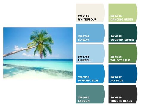 Instantly turn any picture into a palette with ColorSnap, created for you by Sherwin-Williams. House Exterior Colors Blue, Beach House Exterior Colors, Key West Colors, Key West Decor, Key West House, Beach House Colors, Beach House Exterior, West Home, Coastal Colors