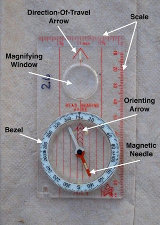 Land Navigation, Orienteering, and Course Construction : 3 Steps - Instructables Compass Activity, Land Navigation, Compass Navigation, Survival Skills Emergency Preparedness, Outdoor Skills, Map Compass, Map Reading, Survival Skills Life Hacks, Map Skills