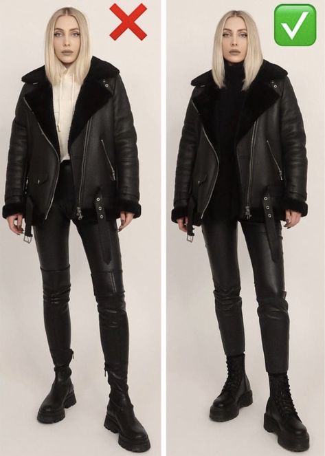 Outfits Biker, Biker Outfits, Botas Chelsea, Biker Outfit, Street Style Winter, Outfit Winter, Oversized Jacket, Autumn Outfit, Business Casual Outfits