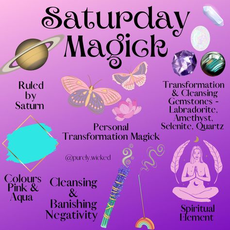 Saturday Magick Spells, Saturday Magickal Correspondences, Saturday Witchcraft, Saturday Spells, Planet Correspondences, Saturday Rituals, Saturday Magick, Magic Spells Witchcraft, Planetary Magick