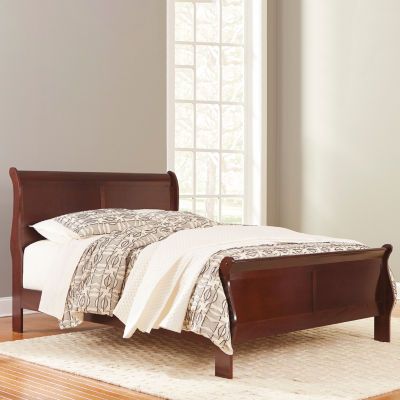 Signature Design by Ashley® Rudolph Sleigh Bed California King Sleigh Bed, King Sleigh Bed, Queen Sleigh Bed, Sleigh Bedroom Set, Sleigh Bed, Queen Panel Beds, Furniture Beds, Sleigh Beds, Queen Headboard