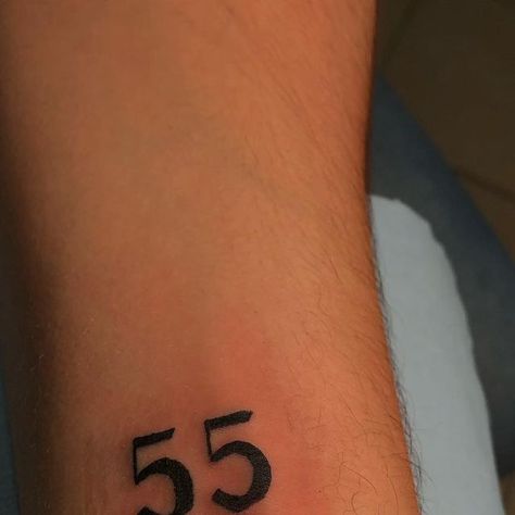 𝐀𝐟𝐫𝐨𝐝𝐢𝐭𝐚 on Instagram: "#55 #numberstattoo #tattoo2me #tattoo #tattooideas" 55 Tattoo Number, 55 Tattoo, Tattoo Number, Tattoos, On Instagram, Quick Saves, Instagram