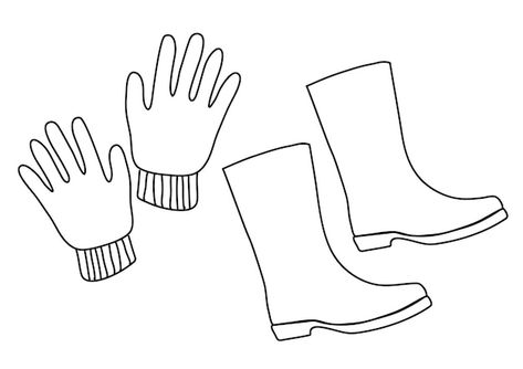 Gloves and rubber boots doodle hand draw... | Premium Vector #Freepik #vector #garden #plant #gardening #shovel Rubber Boots Drawing, How To Draw Gloves, Vector Garden, Gloves Drawing, Hand Drawn Vector Illustrations, Pattern Collection, Plant Drawing, Hand Draw, Gardening Gloves