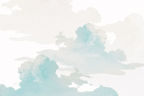 Gray cloudy sky background design resource | premium image by rawpixel.com / Ning Watercolour Sky, Cloudy Sky Background, Blue Watercolor Wallpaper, Clouds Watercolor, Sky Photoshop, Watercolour Background, Watercolor Clouds, Architecture Background, Watercolor Architecture