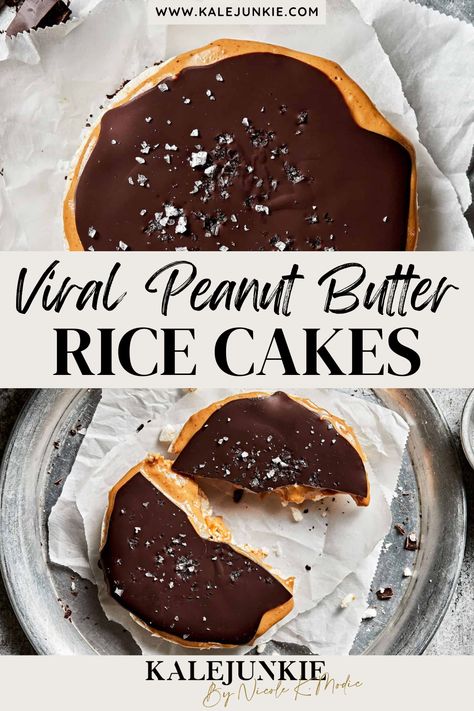 These Viral Peanut Butter Rice Cakes are a must try! They’re a healthy snack that’s perfectly delicious and super easy to make. You can whip this together anytime you’re craving something sweet and satisfy your tummy. It only takes 10 minutes to make this blissful treat, so try it today! Rice Cake Recipes Breakfast, Healthy Rice Cake Snacks, Peanut Butter Rice Cake, Rice Cakes With Peanut Butter, Kalejunkie Recipes, Caramel Rice Cakes, Chocolate Rice Cakes, Rice Cake Snacks, Rice Cake Recipes