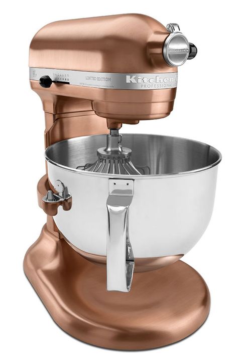 Win this stunning KitchenAid mixer RIGHT NOW!!  (Sweepstakes pen until Feb. 18th, 2014) Kitchenaid Professional, Kitchenaid Artisan, Countertop Appliances, Kitchenaid Stand Mixer, Copper Bowl, Copper Kitchen, Stand Mixer, Kitchen Aid Mixer, Kitchen Style