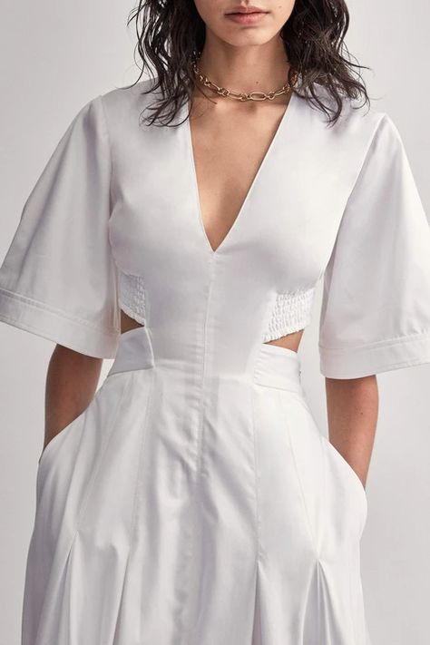 Classy Dress Outfits, Dress 2024, Long Dress Casual, Camilla And Marc, Eclectic Fashion, Western Dresses, White Midi Dress, Clothes Collection, Workwear Dress