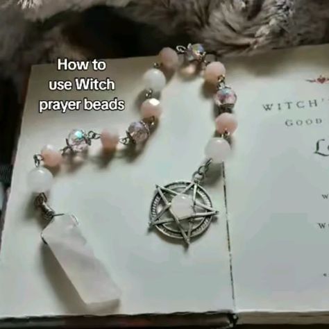 How to use Witch prayer beads While prayer beads are never necessary in your practice, some people are drawn to them so here are some ways to use this tool. Anyway you do it is right, that's the beauty of it. But I thought I would make a post that you can share for later, hope it helps #witch #witchtips #witchtipsforbeginners #witchprayerbeads #witchrosary Witches Rosary Diy, Prayer Beads Diy, Witch Spells, Altar Tools, Pagan Jewelry, Gods Goddesses, Gods And Goddesses, Prayer Beads, Diy Beads