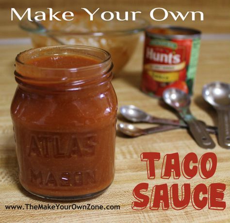 homemade taco sauce How To Make Taco Sauce, Ortega Taco Sauce Recipe, Taco Sauce Recipe Easy, Taco Sauce Recipe, Homemade Taco Sauce, Taco Sauce Recipes, Diy Spices, Lemon Pepper Seasoning, Taco Sauce