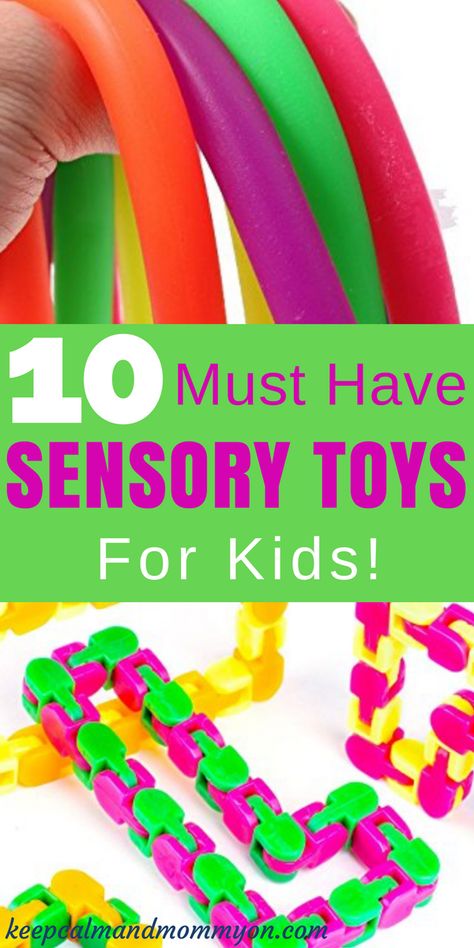 10 Must Have Sensory Toys For Kids! - Keep Calm And Mommy On Sensory Activities For Toddlers, Diy Sensory Toys, Kids Sensory Activities, Sensory Tubs, Sensory Toys For Kids, Sensory Bag, Sensory Bags, Sensory Activities Toddlers, Sensory Rooms