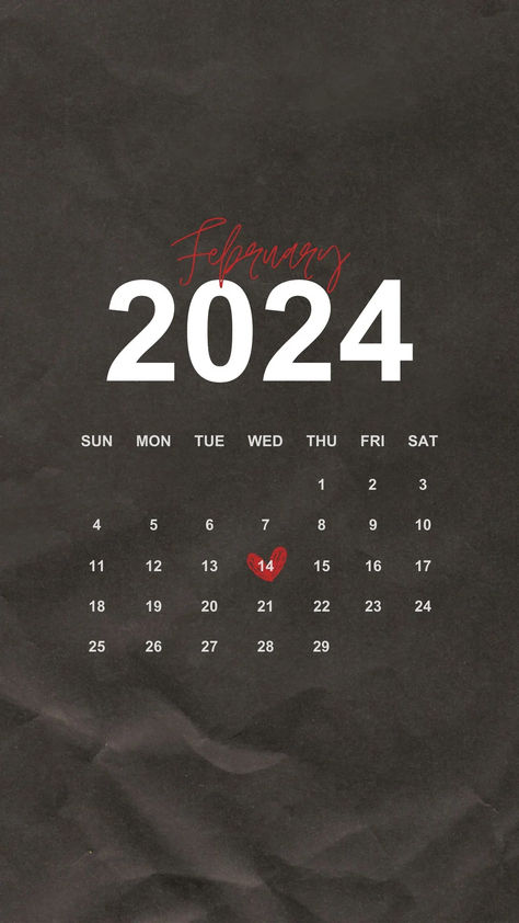 Free Happy Valentines Day Canva Template #canva #valentine’sday #valentine #template #templatedesigncanva #free #freedesign Valentine Day Calendar, Valentine Template, February Crafts, Ios Design, 2024 Calendar, Calendar Design, Happy Valentine's Day, Story Template, Black Paper