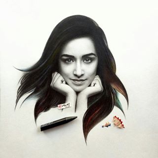 Art-o-holic™ (@r4x4j) • Instagram photos and videos Shraddha Kapoor Cute, Pencil Sketch Drawing, Art Sketches Pencil, Celebrity Drawings, Portrait Sketches, Celebrity Portraits, Cool Sketches, Shraddha Kapoor, Pencil Portrait