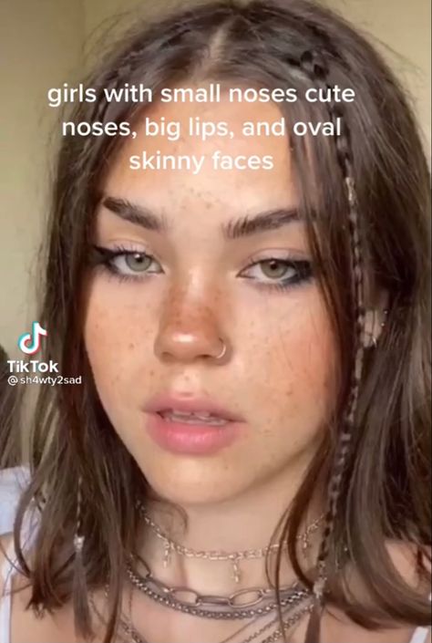 Nose Piercing On Small Nose, Big Nose Small Lips, Small Nose Big Lips, Skin Care Drawing, Small Nose Piercing, Care Drawing, Upturned Nose, Nose Types, Wide Nose