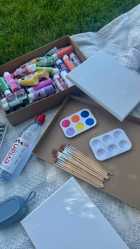 How To Create Your Own Aesthetic, Painting Stuff Aesthetic, Making Crafts Aesthetic, Vision Board Pov Aesthetic, Learn A New Hobby, Painting At Home Aesthetic, Art Hobbies Ideas, Paint Vision Board, Fun Projects For Teens