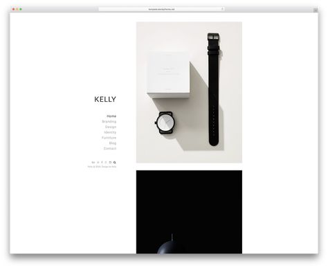 kelly minimal website template Typography Portfolio, Photo Gallery Website, Minimal Website Design, Minimal Website, Minimal Graphic Design, Graphic Design Website, Gallery Website, Website Template Design, Web Inspiration